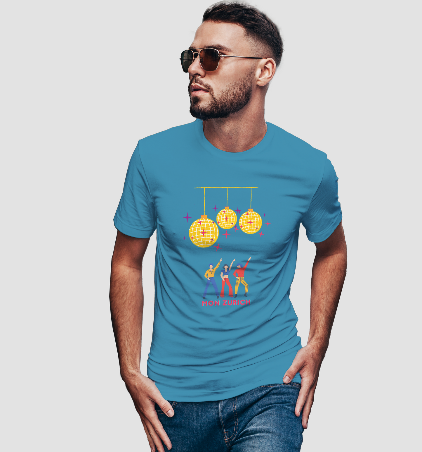 Party Animals- Mon Zurich T-Shirt In Dark + Light - Mon Zurich Originals