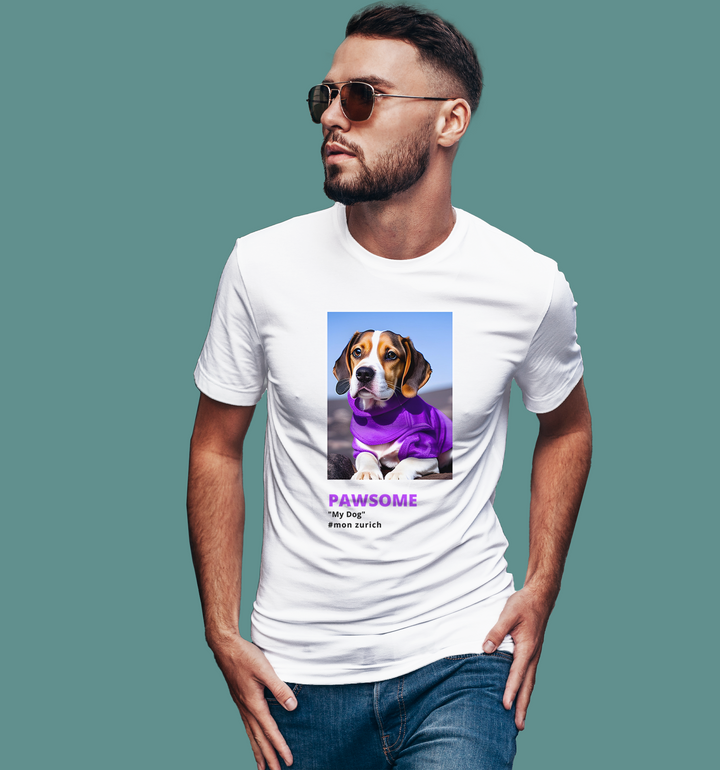 Pawsome, My Dog T-Shirt In Light - Mon Zurich Originals