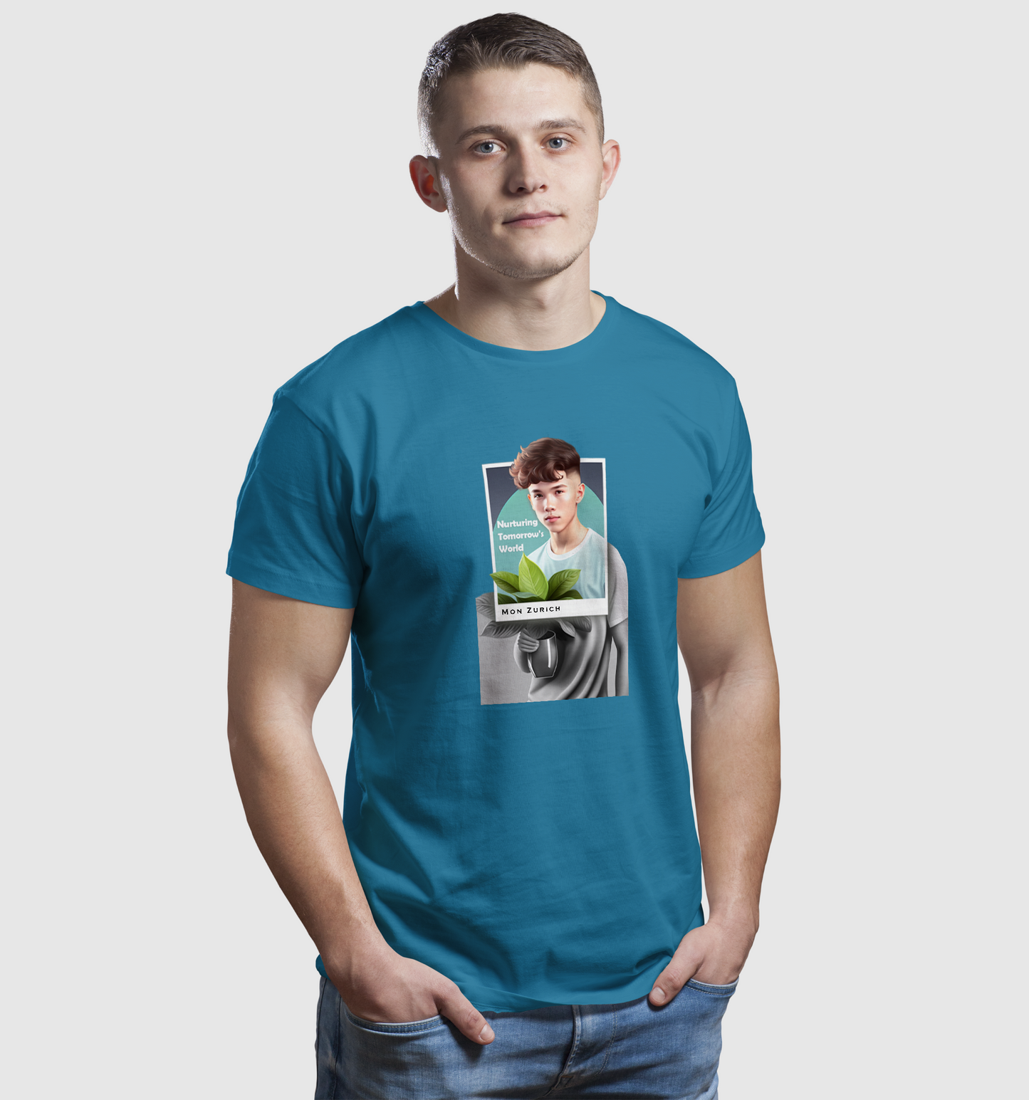 Nurturing Tomorrow's World T-shirt in Dark - Mon Zurich Originals