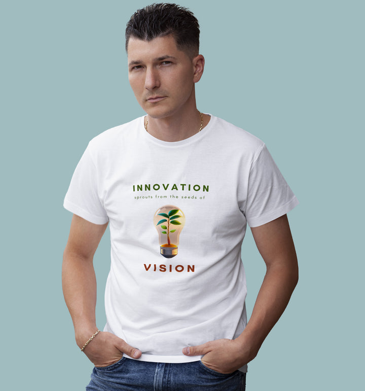 Innovation Sprouts From Seeds Of The Vision T-Shirt In Light - Mon Zurich Originals