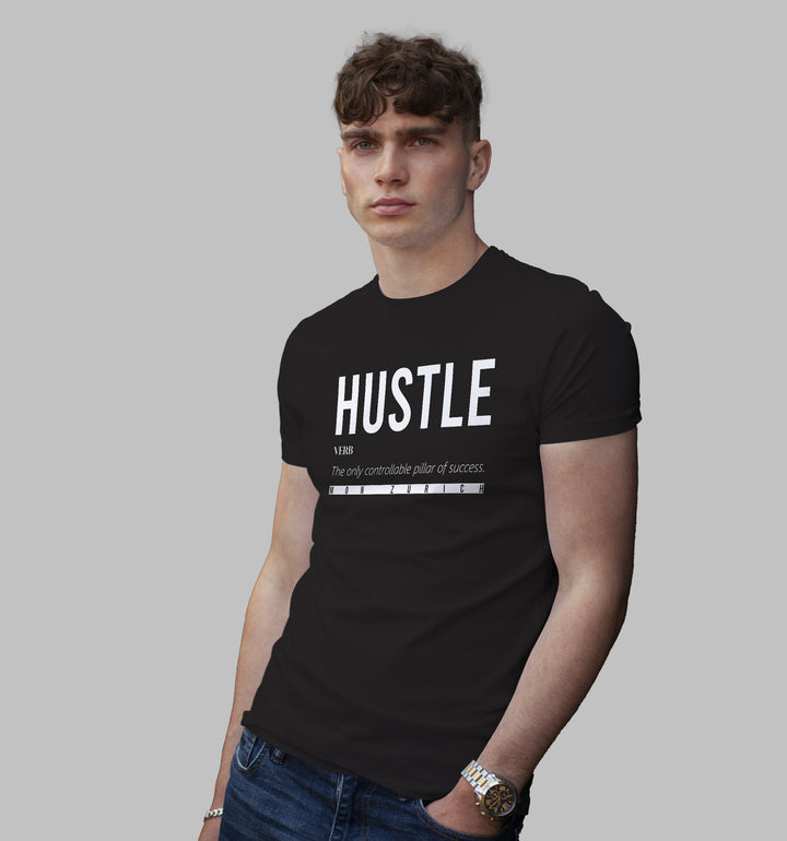 Hustle T-Shirt In Dark - Mon Zurich Originals