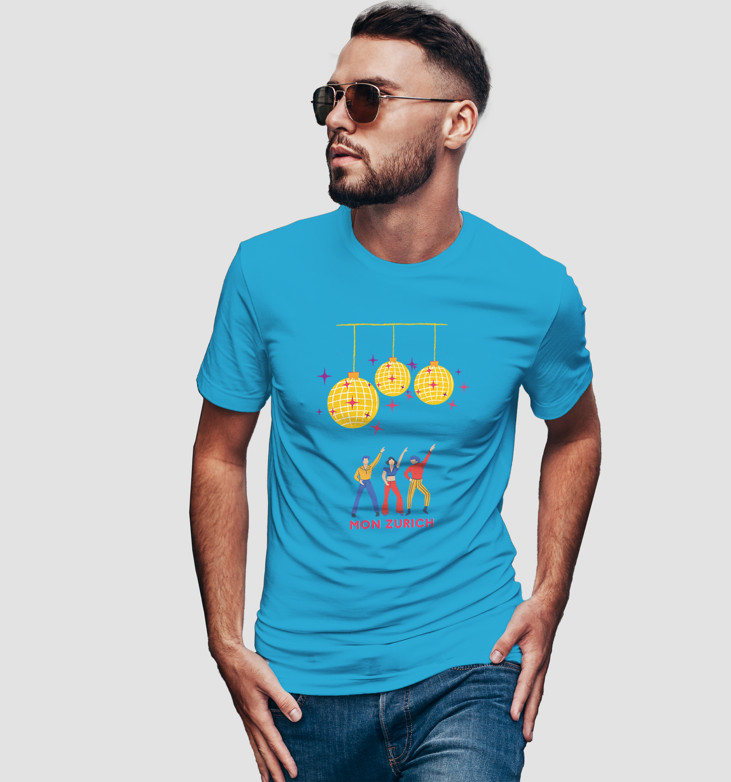 Party Animals- Mon Zurich T-Shirt In Dark + Light - Mon Zurich Originals