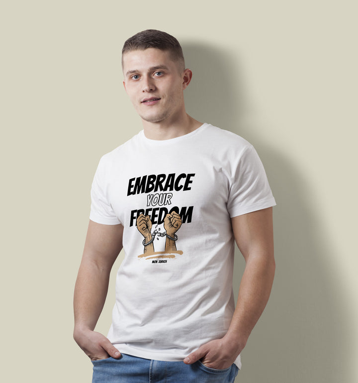 Embrace Your Freedom T-Shirt In Light - Mon Zurich Originals