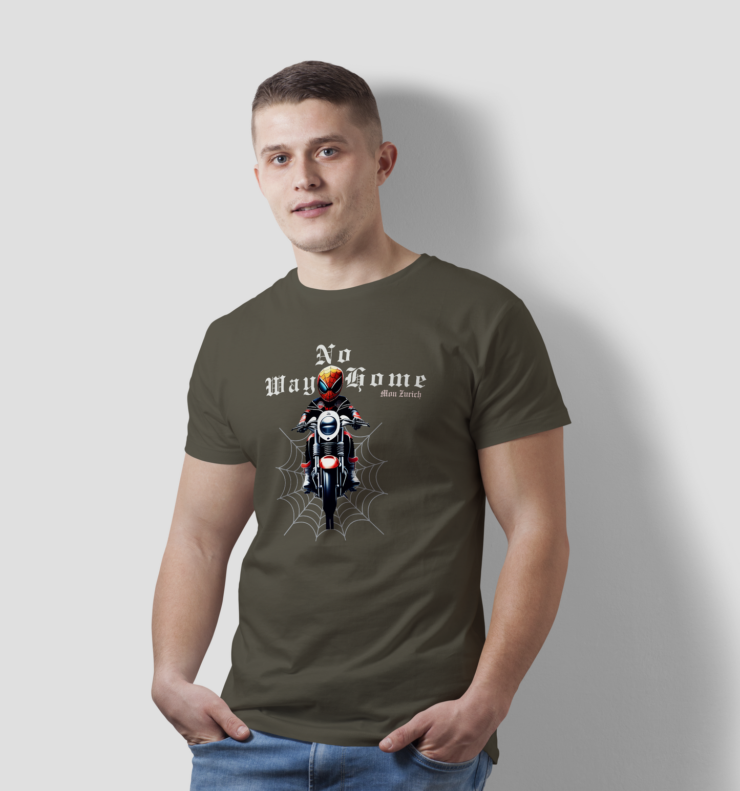 No Way Home T-Shirt In Dark - Mon Zurich Originals