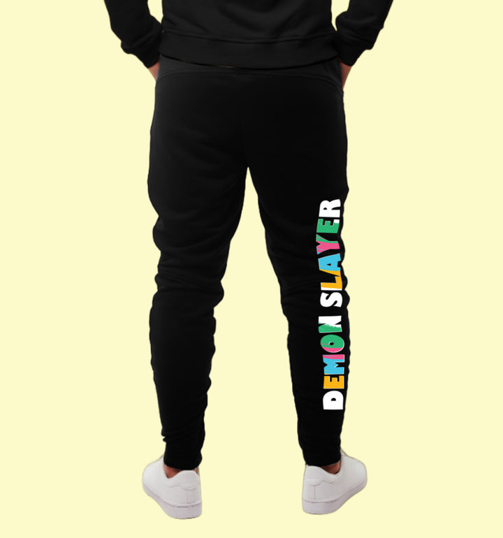 Demon Slayer Anime Joggers In Black - Mon Zurich Originals