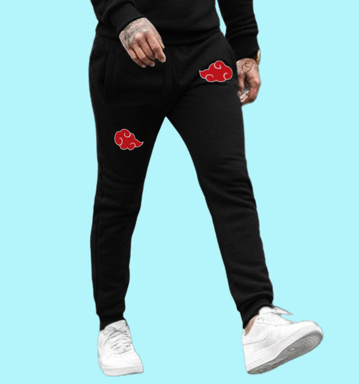 Itachi Akatsuki - Sharingan  Anime Joggers In Black - Mon Zurich Originals