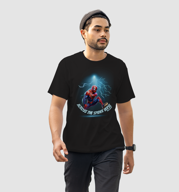 Across The Spider Verse T-Shirt In Dark - Mon Zurich Originals