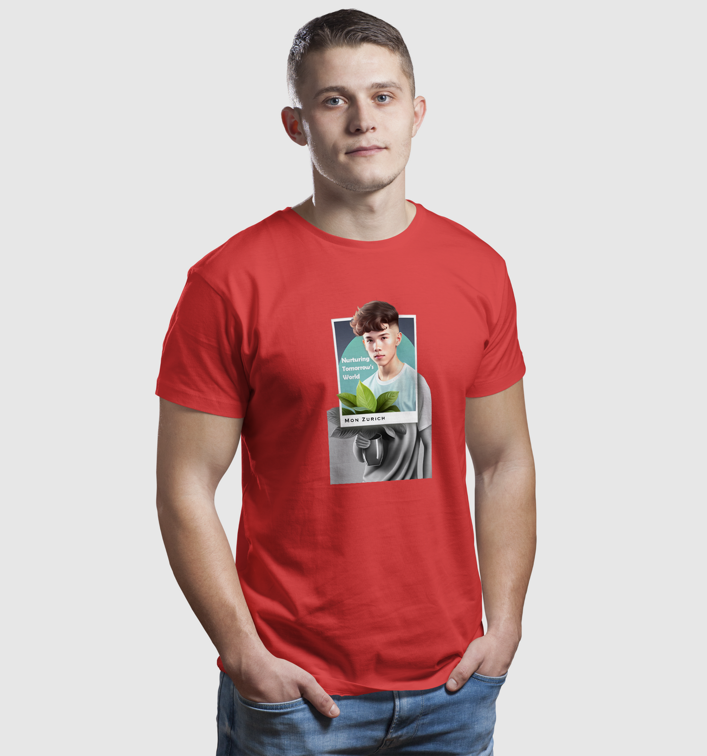 Nurturing Tomorrow's World T-shirt in Dark - Mon Zurich Originals