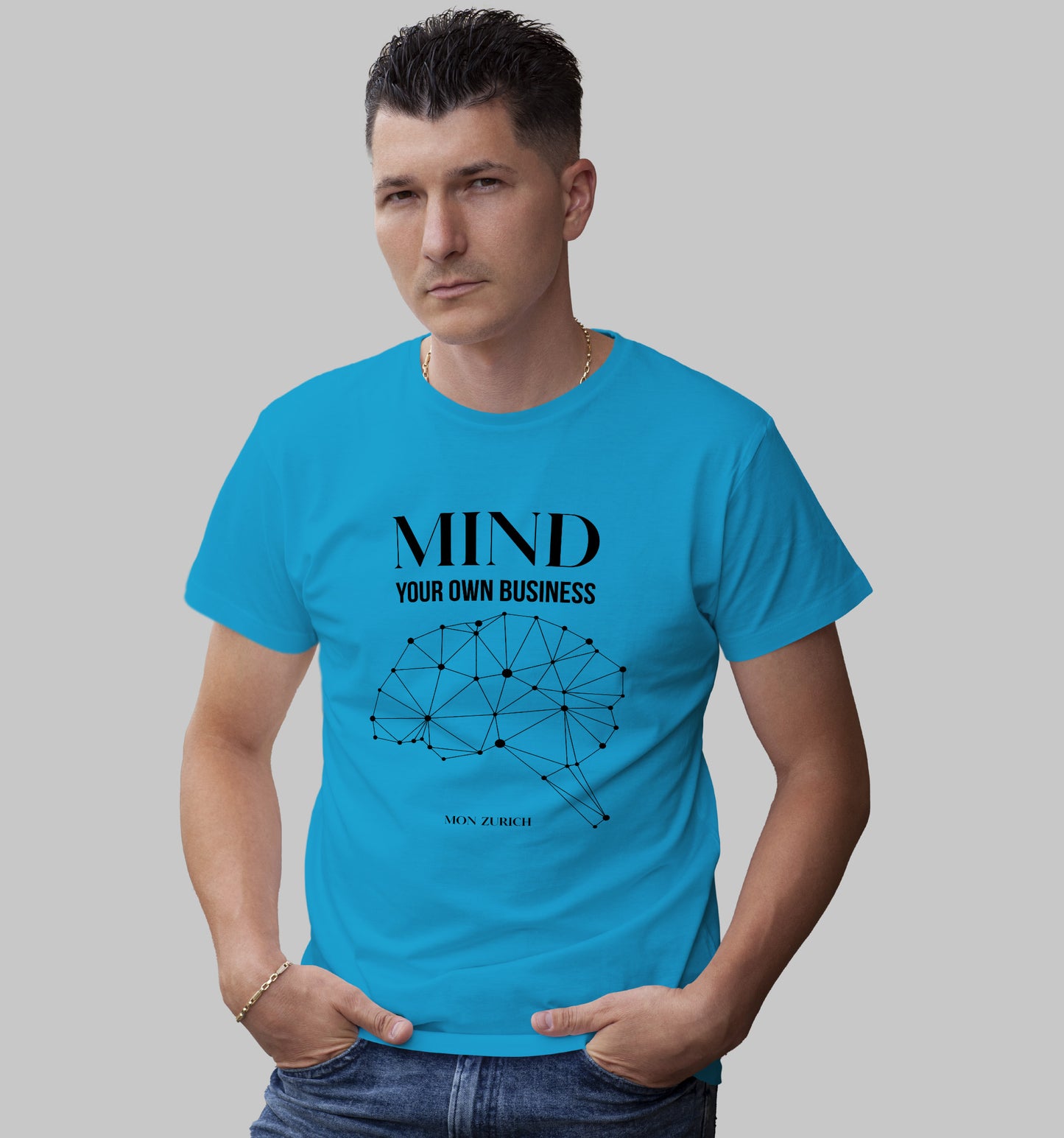 Mind Your Own Business T-Shirt In Light - Mon Zurich Originals