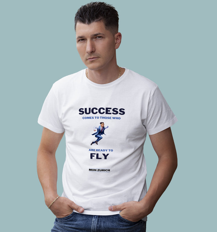 Success Comes To Those Who Are Ready To Fly T-Shirt In Light - Mon Zurich Originals