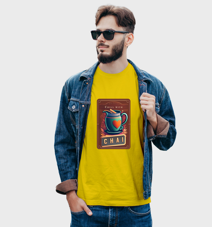 Chill with chai T-shirt in Light - Mon Zurich Originals