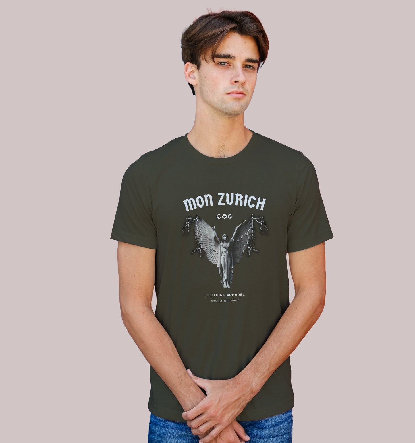 Angel  T-Shirt In Dark - Mon Zurich Originals