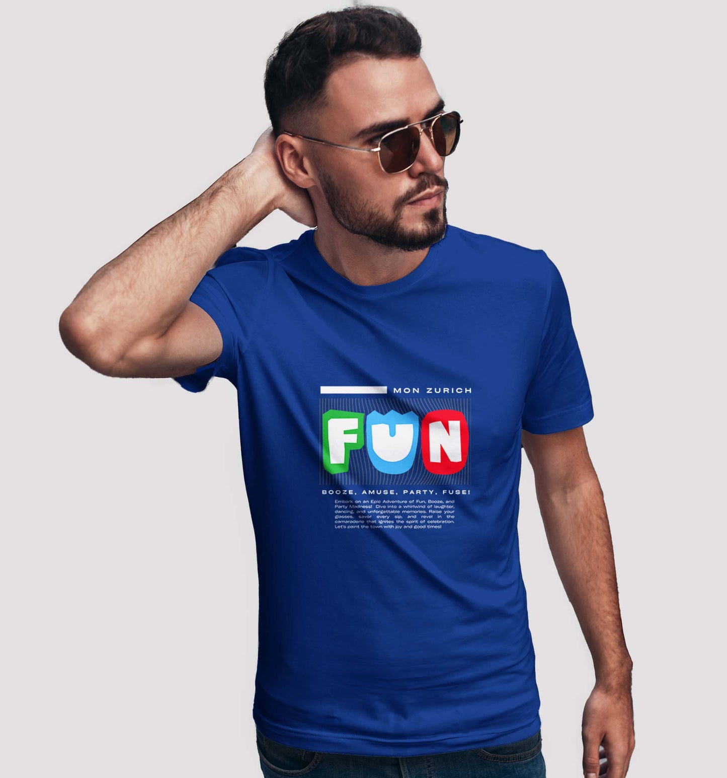 Fun T-Shirt In Dark - Mon Zurich Originals