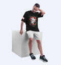 Gohan - Dbz - Front Print Anime Oversized T-Shirt In Black - Mon Zurich Fan-Art