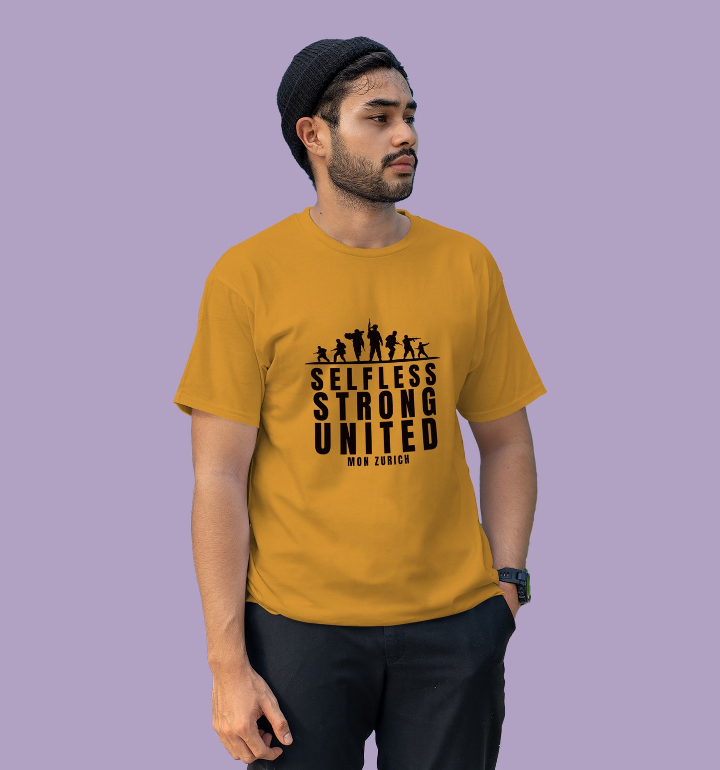 Selfless Strong United T-Shirt In Light - Mon Zurich Originals