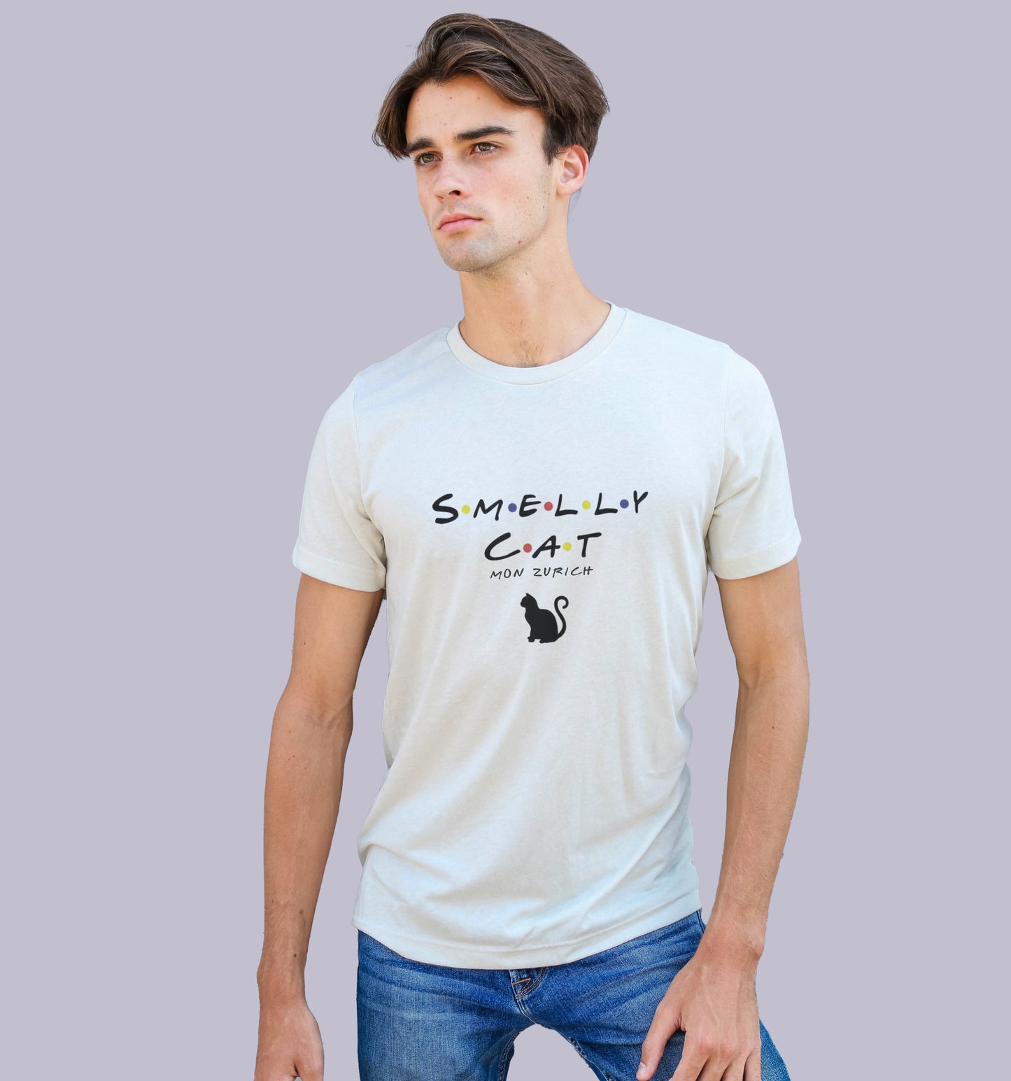 Smelly Cat T-Shirt In Vibrant Shades - Mon Zurich Originals