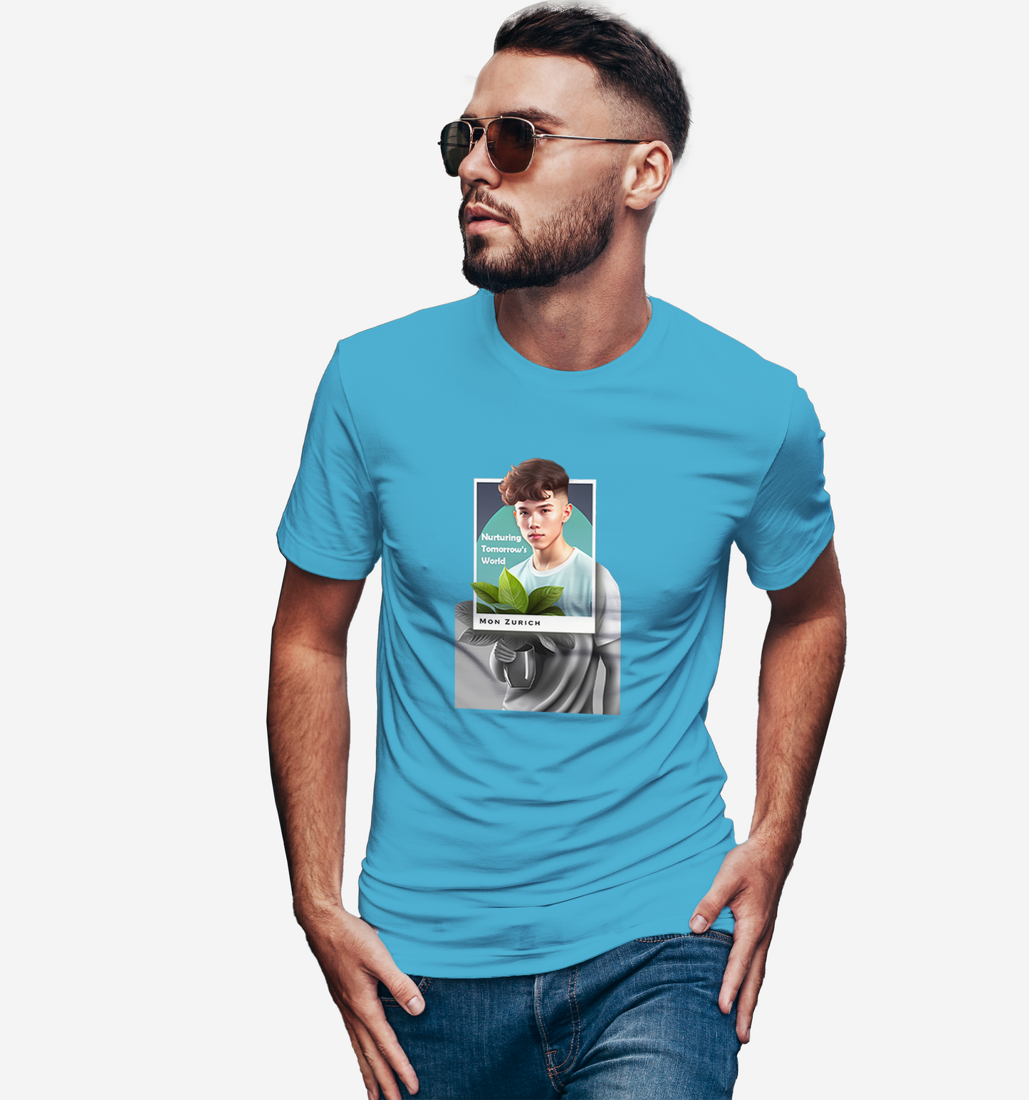 Nurturing Tomorrow's World T-shirt in Dark - Mon Zurich Originals