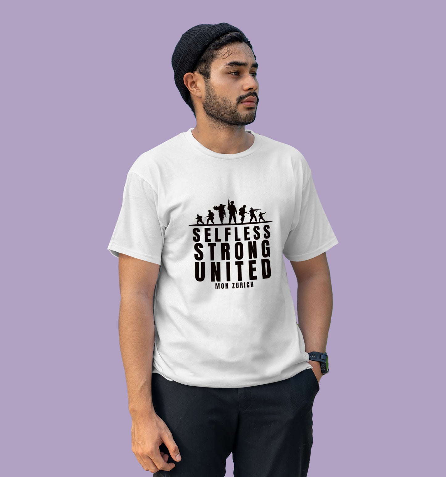 Selfless Strong United T-Shirt In Light - Mon Zurich Originals