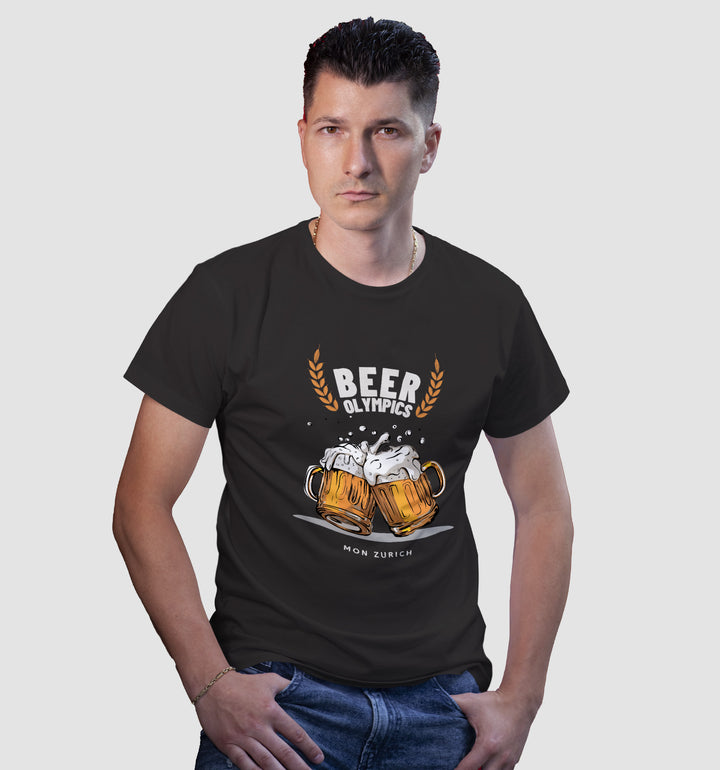 Beer Olymipics T-Shirt In Dark - Mon Zurich Originals