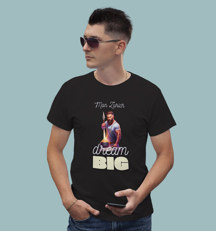 Dream Big - Hustler T-Shirt In Dark - Mon Zurich Originals