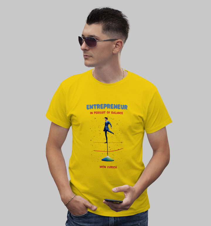 Entrepreneur - In Pursuit Of Balance T-Shirt In Light - Mon Zurich Originals