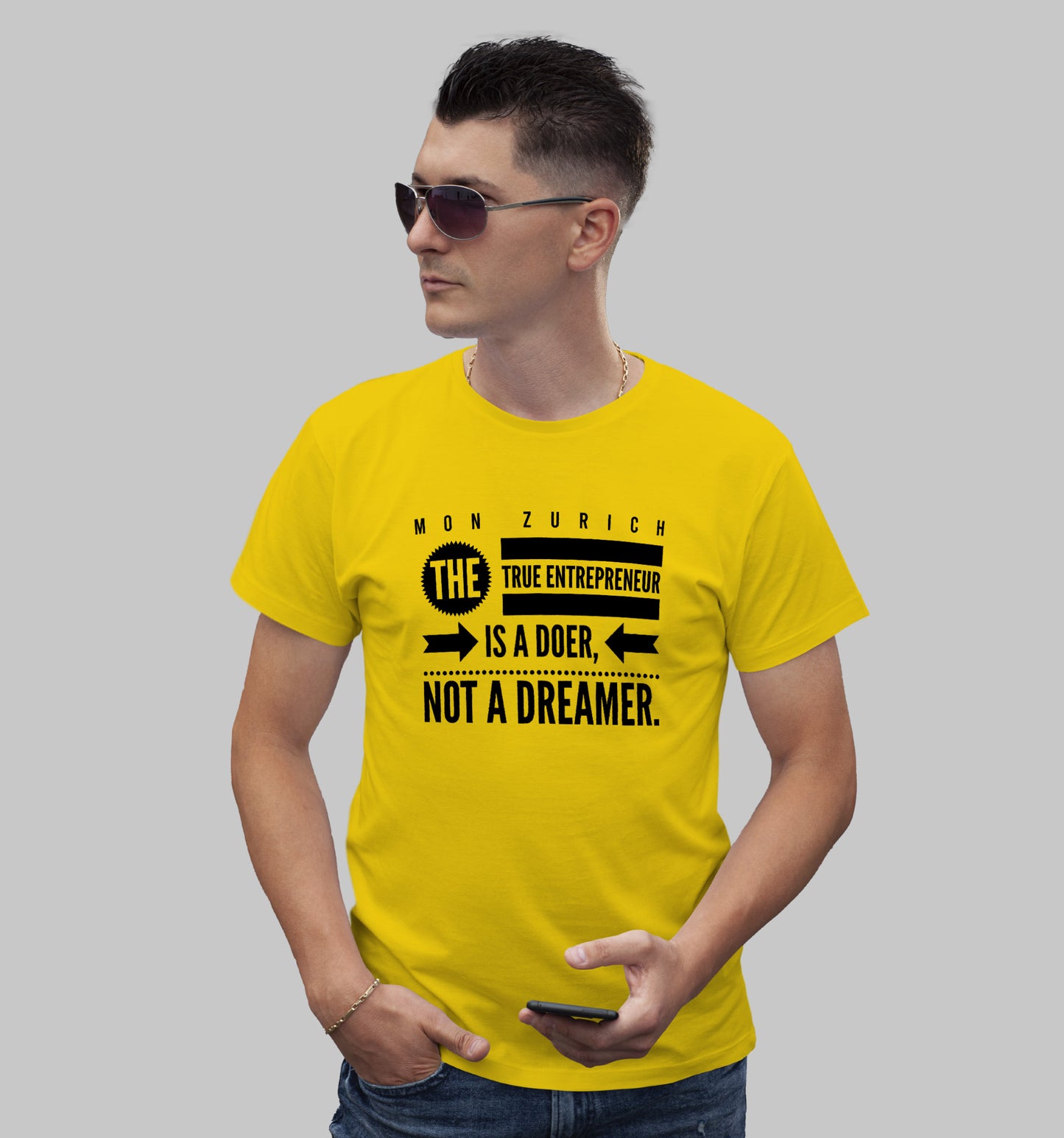 True Entrepreneur T-Shirt In Light - Mon Zurich Originals