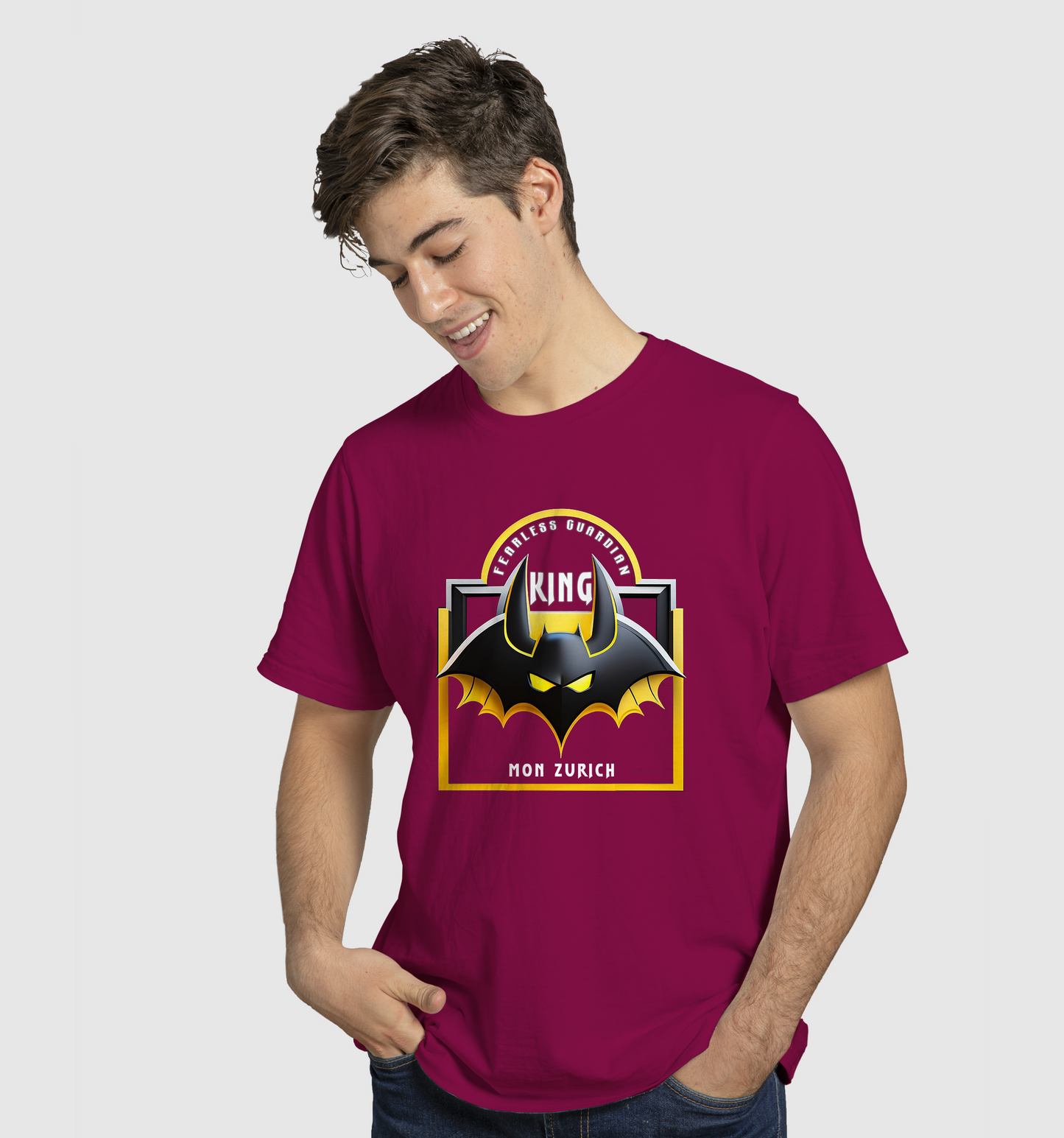 Bat King T-Shirt In Dark - Mon Zurich Originals
