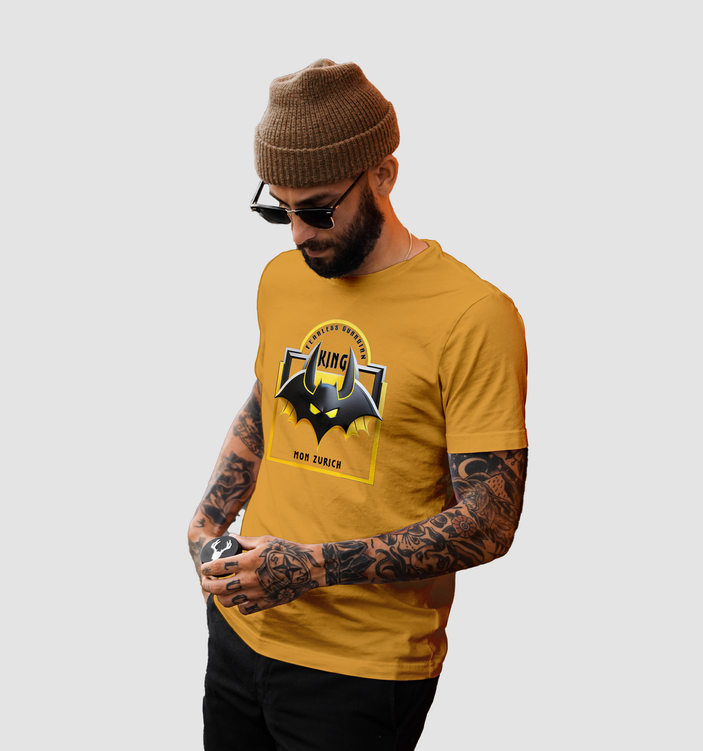 Bat King T-Shirt In Light - Mon Zurich Originals