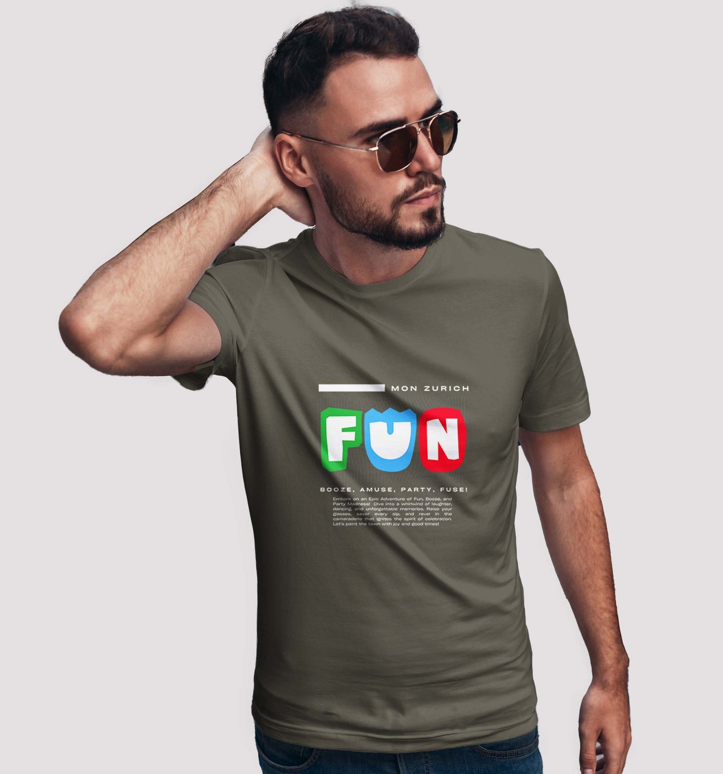 Fun T-Shirt In Dark - Mon Zurich Originals