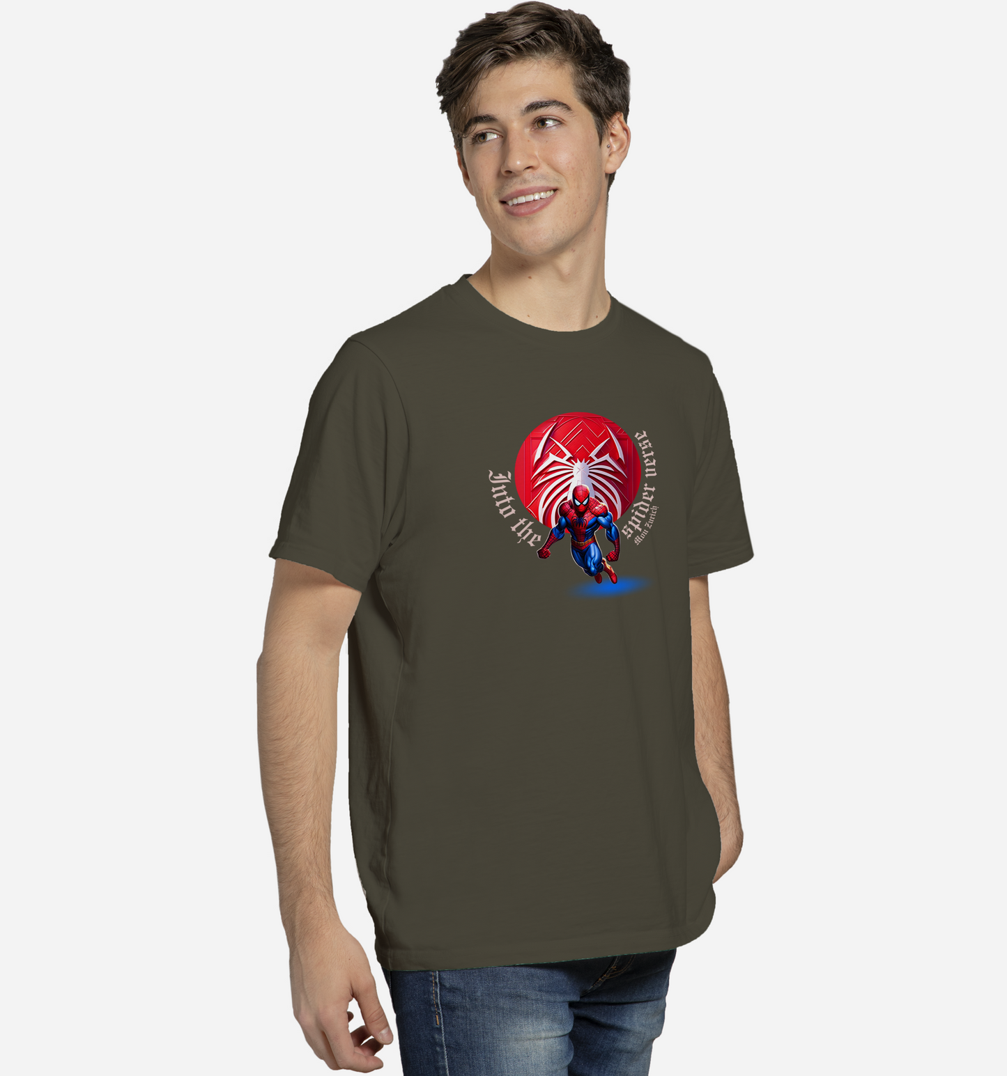 Into Thespider Verse T-Shirt In Dark - Mon Zurich Originals