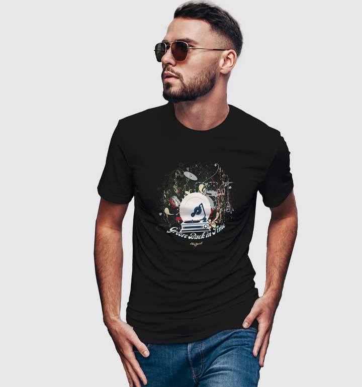 Groove Back in Time T-shirt in Dark - Mon Zurich Originals