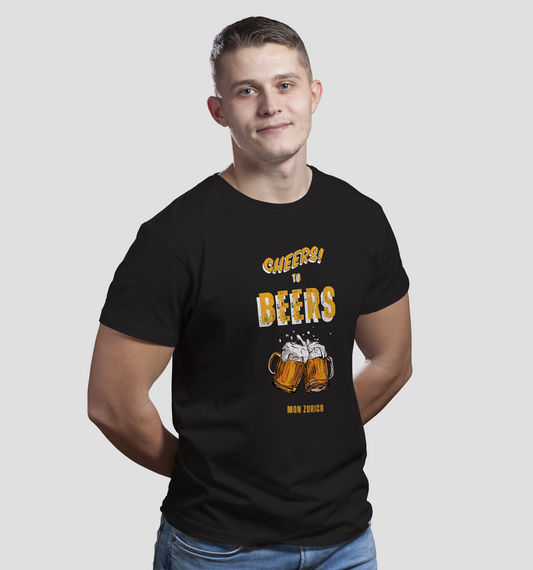 Cheers To Beer T-Shirt In Dark - Mon Zurich Originals