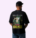 One Piece - Roronoa.Zoro - Danger Skull Anime Back print Oversized T-Shirt In Black - Mon Zurich Fan-Art