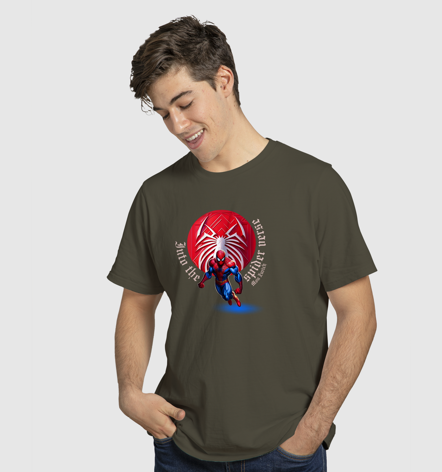 Into Thespider Verse T-Shirt In Dark - Mon Zurich Originals