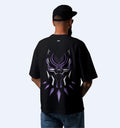 Black Panther - Full Back Print  Superhero Oversized T-Shirt In Black - Mon Zurich Fan-Art