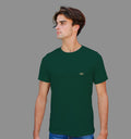 Dark Green T-Shirt In Plain - Mon Zurich Originals