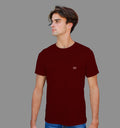 Maroon T-Shirt In Plain - Mon Zurich Originals