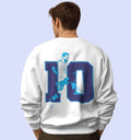 Lionel Messi Sports Sweatshirt In White - Mon Zurich Fan Art Printed Collection