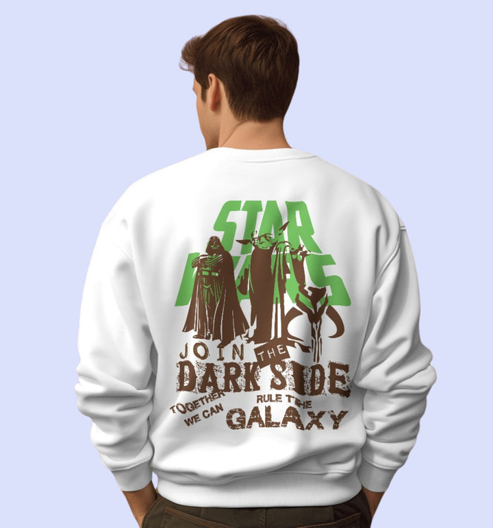 Star Wars  Movies And Tv Shows Sweatshirt In White - Mon Zurich Fan Art Printed Collection