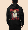 Chainsawman Back Anime Printed Hoodie In Black - Mon Zurich Originals