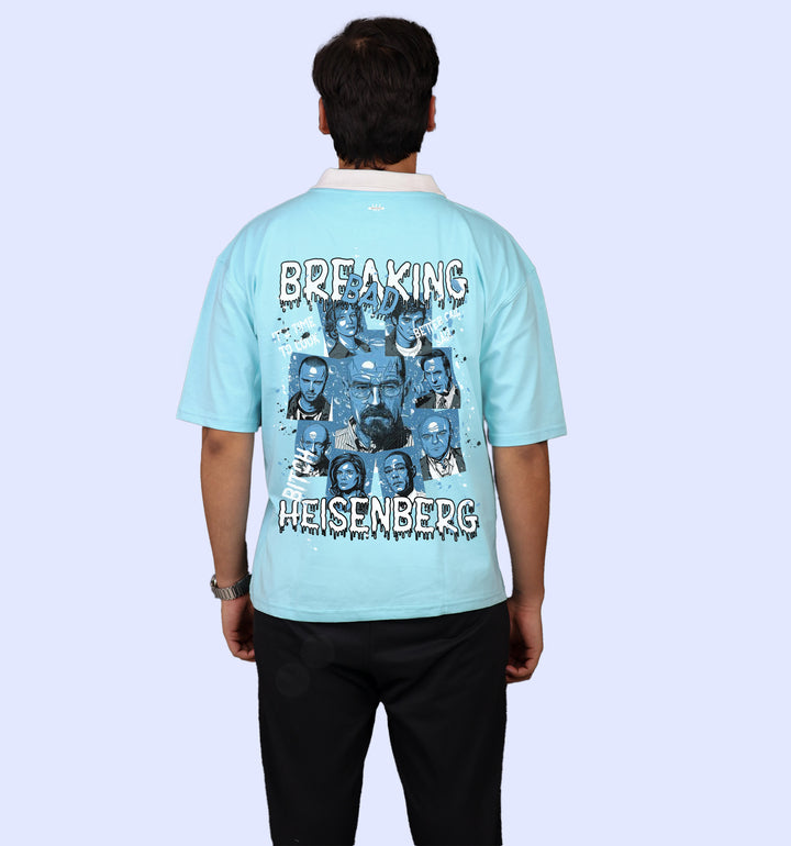 Breaking Bad - Heisenberg - Fan Art Print - Oversized Polo T-Shirt