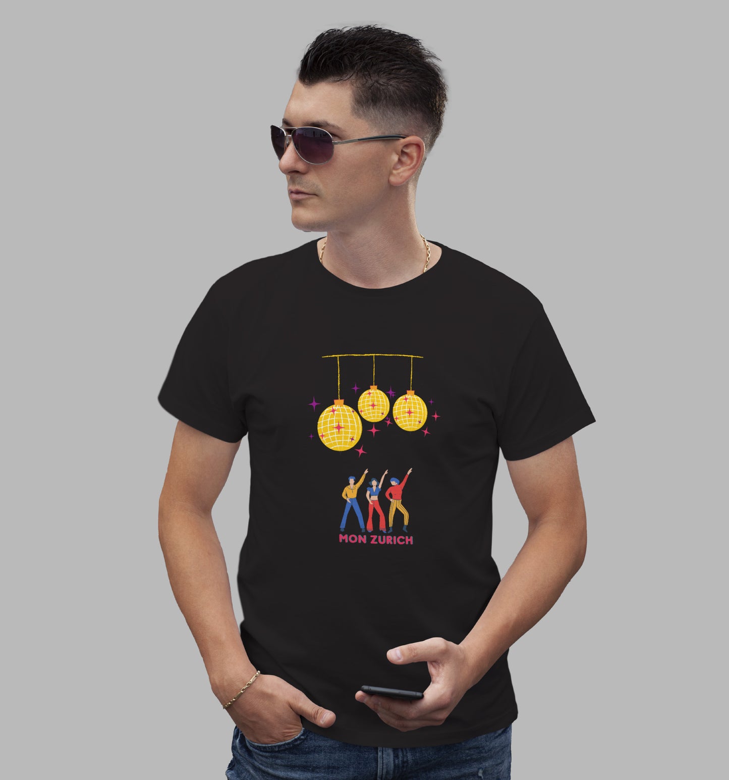 Party Animals- Mon Zurich T-Shirt In Dark + Light - Mon Zurich Originals