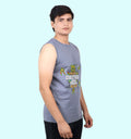 Brother Hood - Tmnt Cartoons And Comics Vest In Grey - Mon Zurich Fan Art Printed Collection