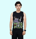 Buggs Bunny Cartoons And Comics front print Vest In Black - Mon Zurich Fan Art Printed Collection