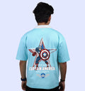 Captain America - The First Avenger - Fan Art Print - Oversized Polo T-Shirt