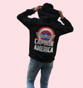 Captain America Hoodie In Black - Mon Zurich Originals