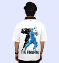 The Finisher- Jersey 7 Sports Back print Polo T-Shirt In White - Mon Zurich Fan Art Printed Collection