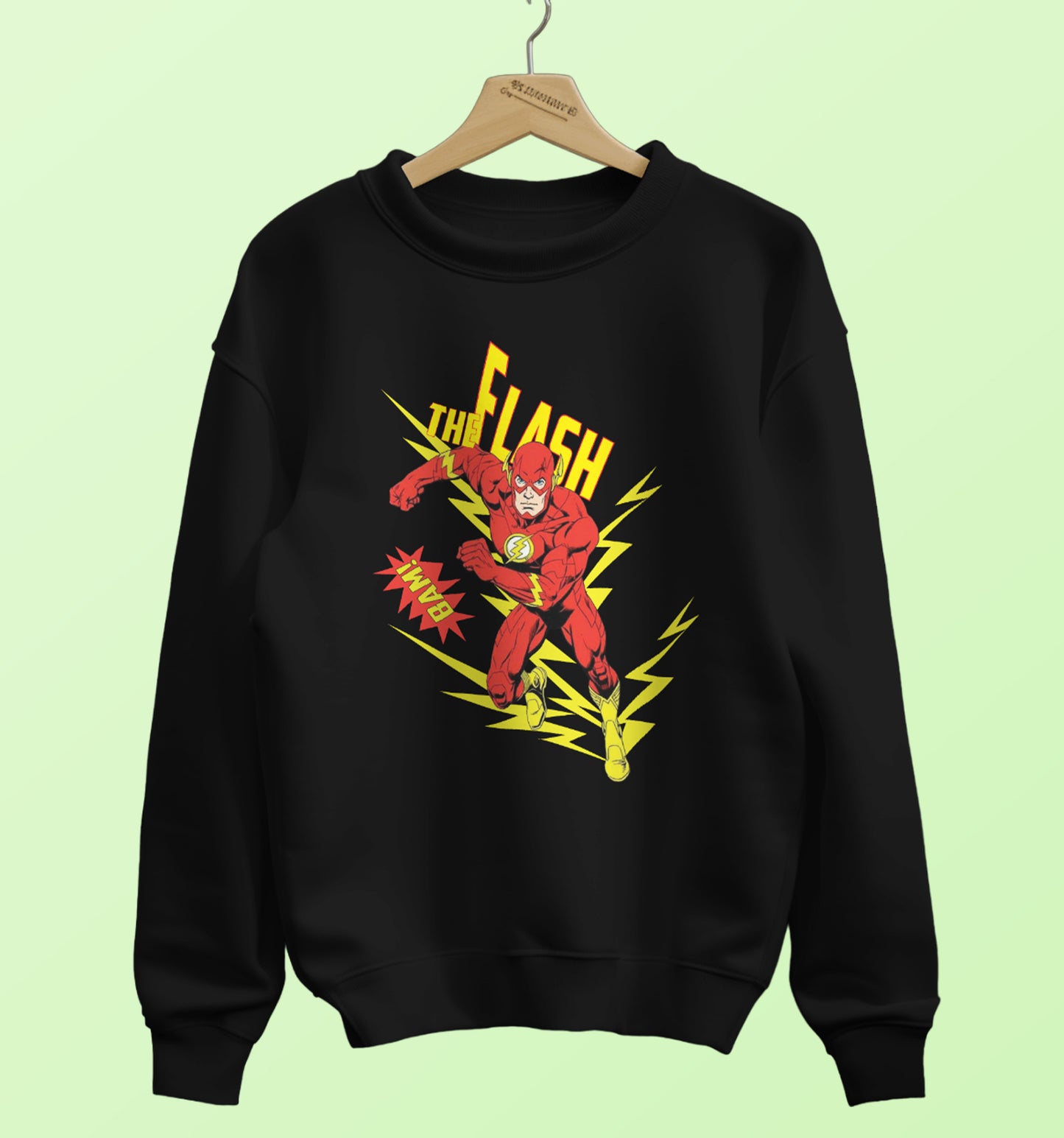 Dc - The Flash Dc Sweatshirt In Black - Mon Zurich Originals
