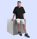 Mon Zurich Plain Oversized T-Shirt In Black - Mon Zurich Plain Collection