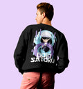 Saturu Gojo -  Jujutsu Kaisen Anime Sweatshirt In Black - Mon Zurich Originals